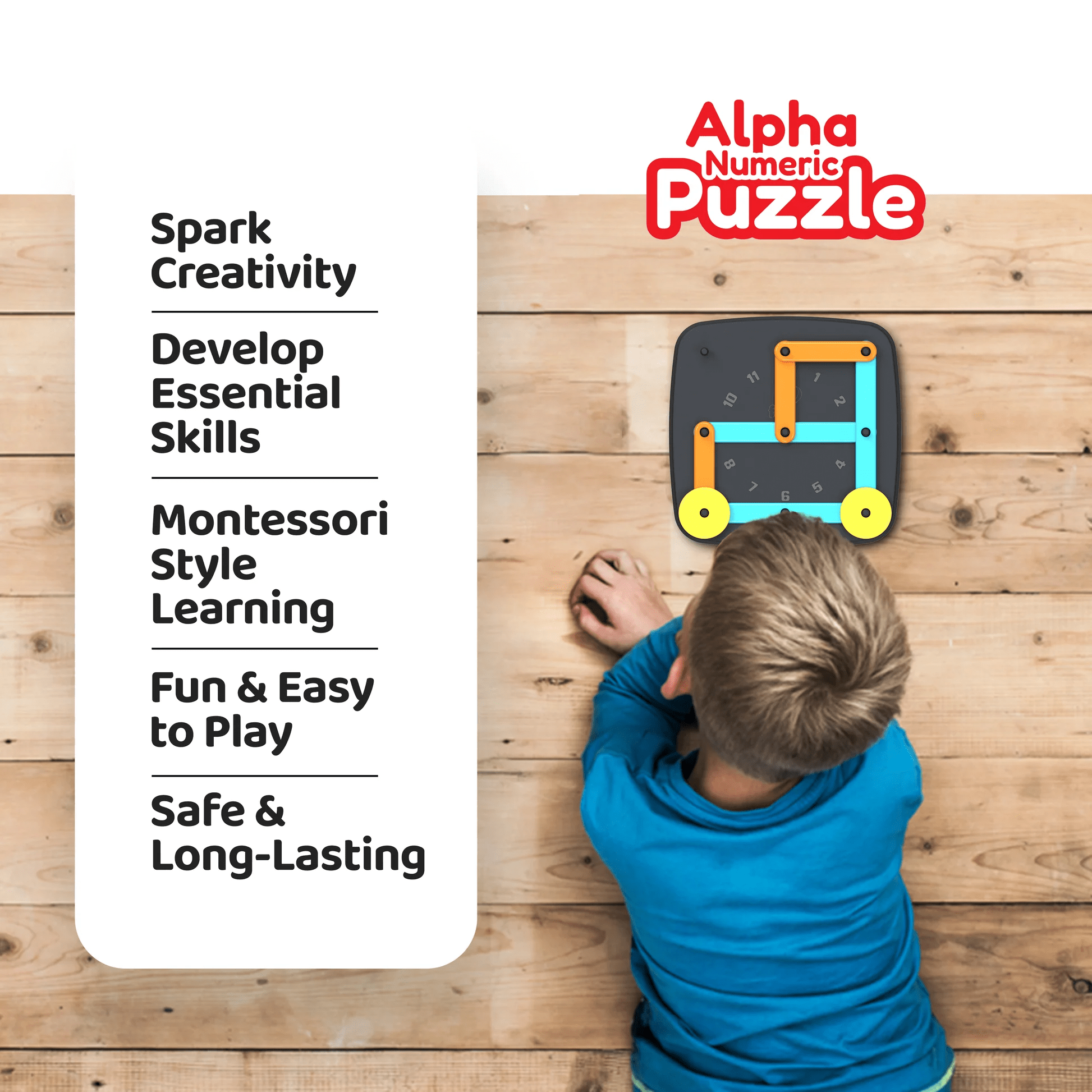Alpha Numeric Puzzle Educational Toys for kids – FLYI toys